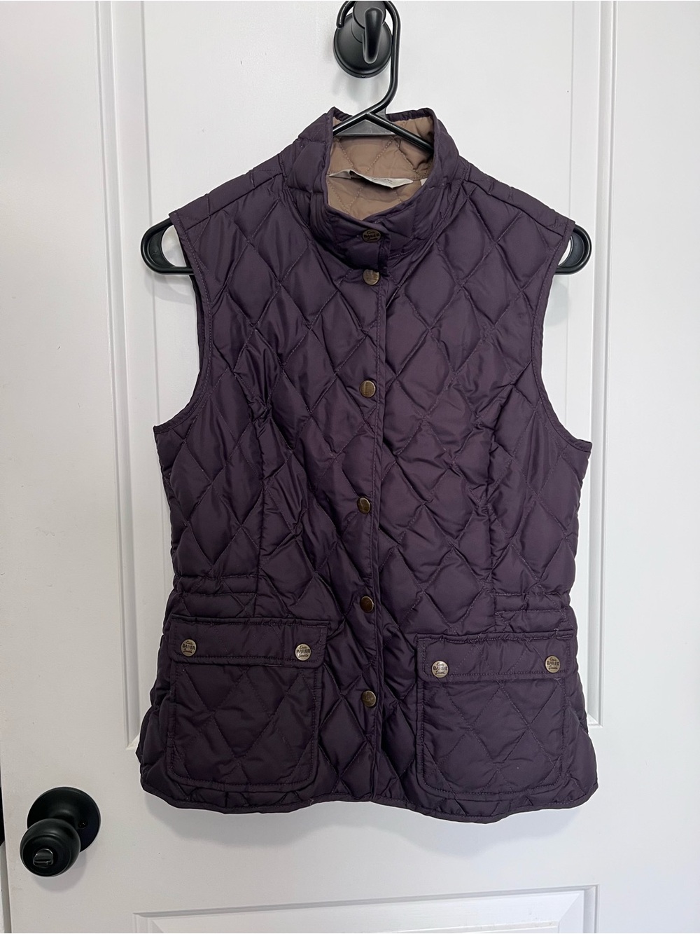 Eddie Bauer Goose Down Puffer Vest Plum Purple Women’s Small